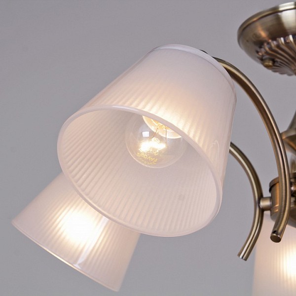 Люстра на штанге ILLUMICO  бронза арт. IL0910-5CSQ-26 AB ELITE