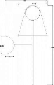 Бра Freya Doublety желтый арт. FR5382WL-01BS