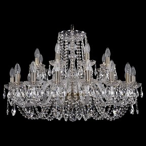 Подвесная люстра Bohemia Ivele Crystal 1402 золото арт. 1402/16+8/300/Pa
