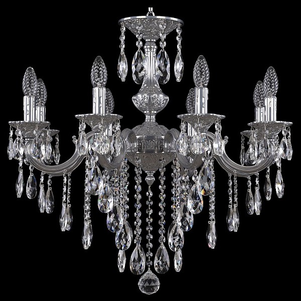 Подвесная люстра Bohemia Ivele Crystal AL7801 металл арт. AL78101/8/210 B CG