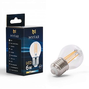 Лампа светодиодная MyFar Базис E27  арт. MB1005E27-6W3K