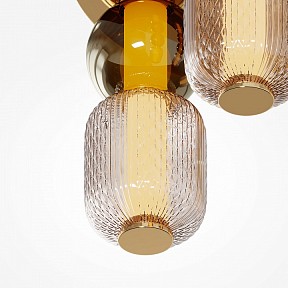 Потолочная люстра Maytoni Drop желтый арт. MOD273CL-L60G3K