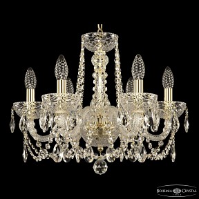 Подвесная люстра Bohemia Ivele Crystal 5402 золото арт. 5402/6/165 G Clear/M-1F