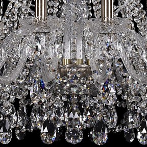 Подвесная люстра Bohemia Ivele Crystal 1411 золото арт. 1411/16/300/h-90/Pa