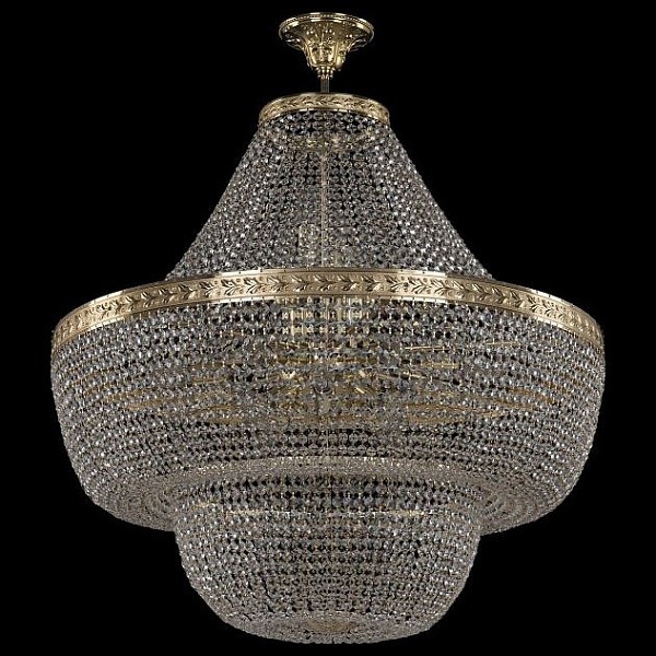 Светильник на штанге Bohemia Ivele Crystal 1909 золото арт. 19091/H1/80IV G