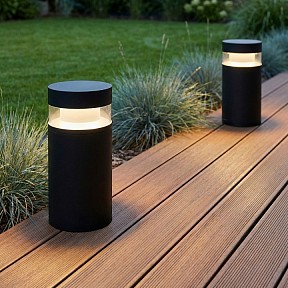 Наземный светильник Elektrostandard Techno черный арт. 1531 TECHNO LED