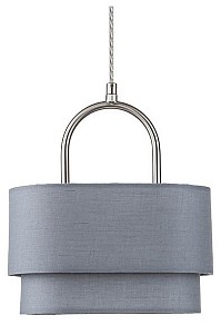 Подвесной светильник Indigo Borsa серый арт. 13024/2P Nickel