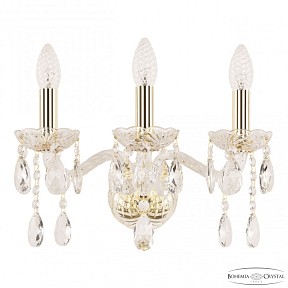 Бра Bohemia Ivele Crystal 107 золото арт. 107B/3/141 G