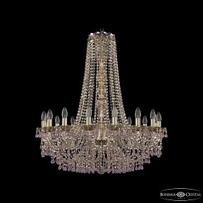 Подвесная люстра Bohemia Ivele Crystal 1410 золото арт. 1410/16/300/h-95 G V7010 M801