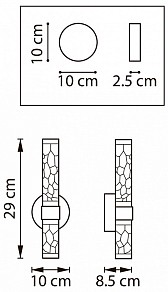 Бра Lightstar Acrile золото арт. 737662