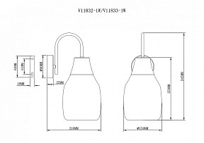 Бра Moderli Adalina белый арт. V11833-1W