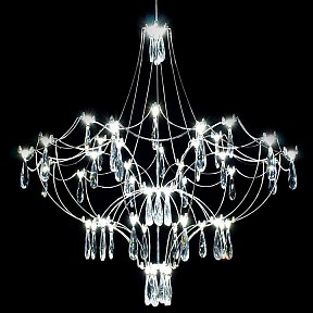Подвесная люстра O-LUCE Mecano хром арт. 11792-1