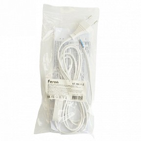 Сетевой провод Feron KF-HK--1-2 белый арт. 51042