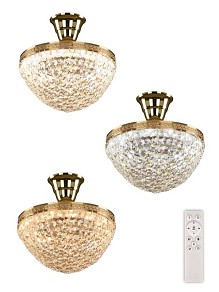 Потолочная люстра Bohemia Ivele Crystal 1932 золото арт. 19321/25IV/LED-DIM G