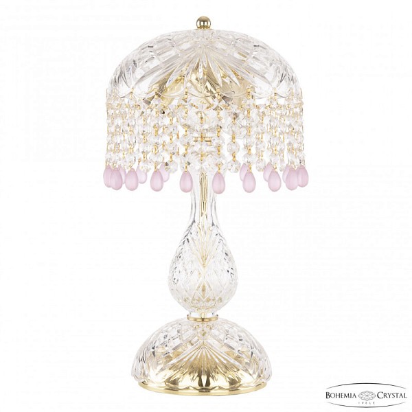 Настольная лампа декоративная Bohemia Ivele Crystal 1478 золото арт. 14781L1/22 G V7010