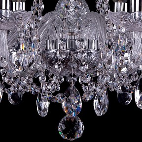 Подвесная люстра Bohemia Ivele Crystal 1402 металл арт. 1402/6/160/Ni