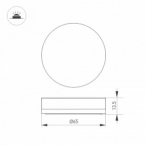 Плафон Arlight ART-DECK  арт. 045347