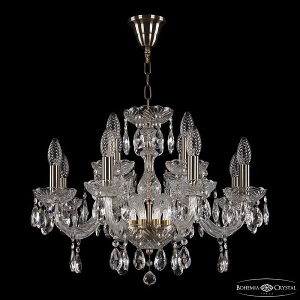 Подвесная люстра Bohemia Ivele Crystal 117 неокрашенный арт. 117/8+4/195 Pa