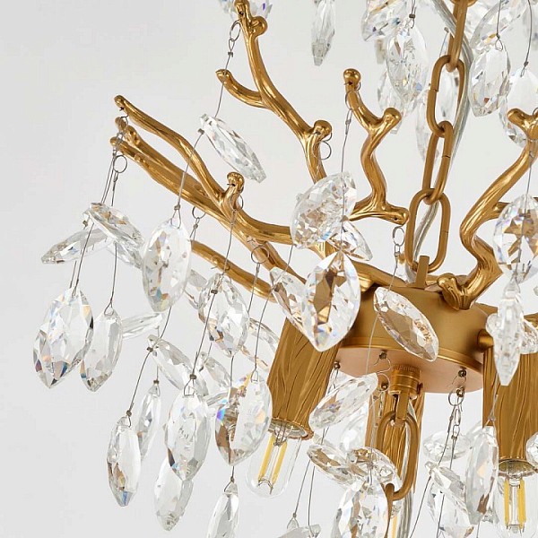 Подвесная люстра Arte Milano Веточка бронза арт. 230416.480-900.10.E14.D3.3D IB