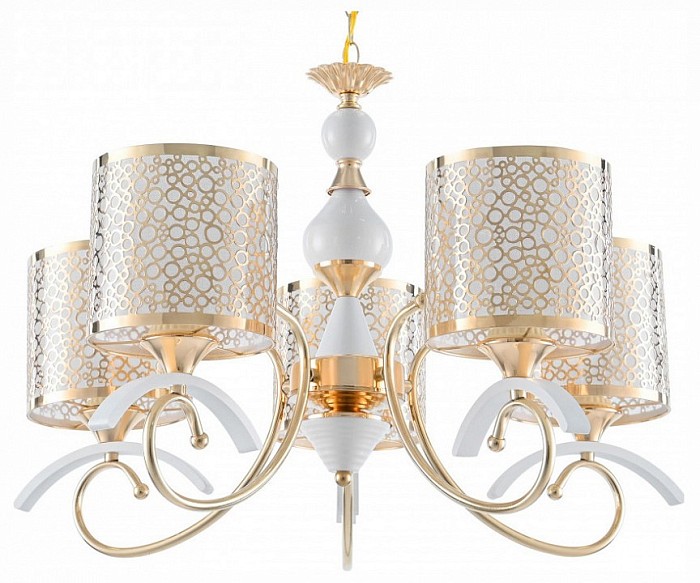 Подвесная люстра Arte Milano Florentia-9787 белый арт. 309787/5 Wh/Gd