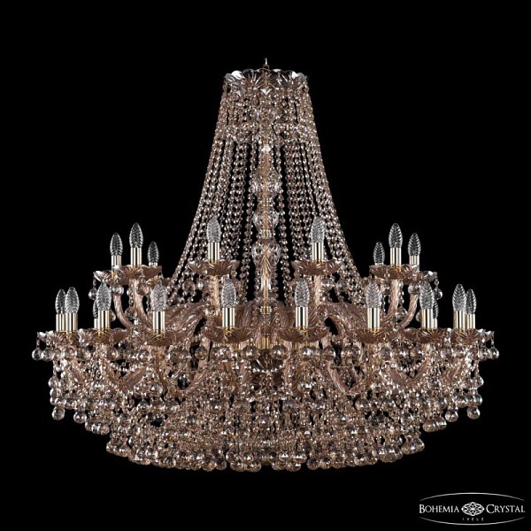 Подвесная люстра Bohemia Ivele Crystal 1409 золото арт. 1409/20+10/400 G M721