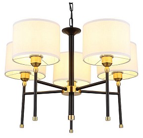 Подвесная люстра Arte Lamp Jamie черный арт. A4090LM-5BK