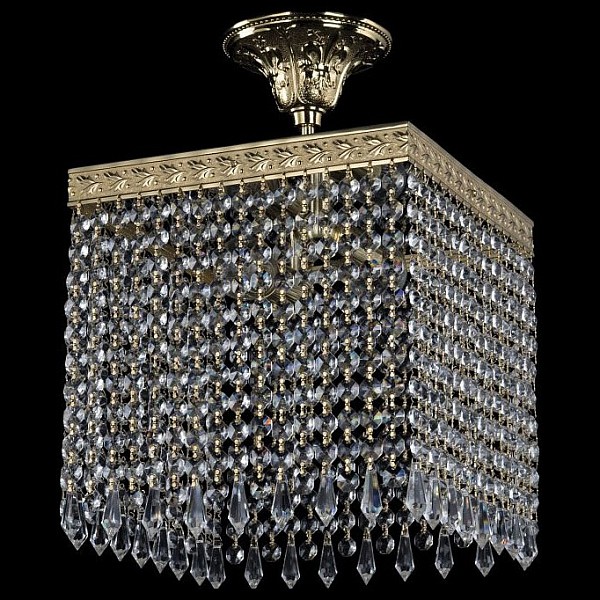 Светильник на штанге Bohemia Ivele Crystal 1920 золото арт. 19202/25IV G Drops