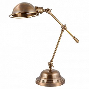 Настольная лампа офисная Covali  латунь арт. NL-34005