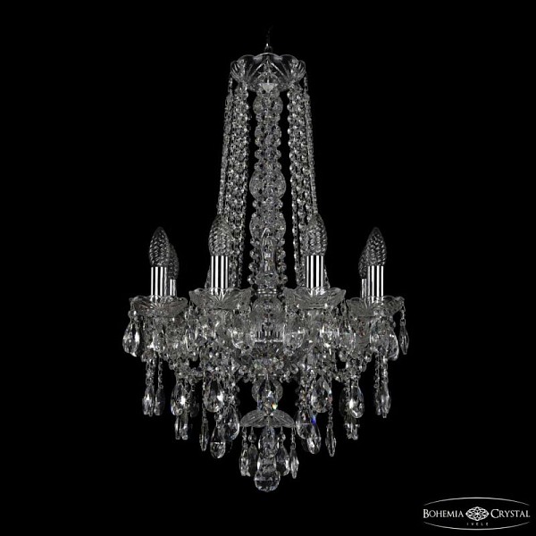 Подвесная люстра Bohemia Ivele Crystal 1415 никель арт. 1415/8/141/h-69 Ni