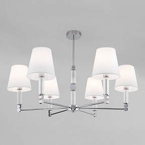 Люстра на штанге Eurosvet Conso серый арт. 60145/6 хром