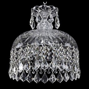 Подвесной светильник Bohemia Ivele Crystal 1478 металл арт. 14781/30 Ni Leafs