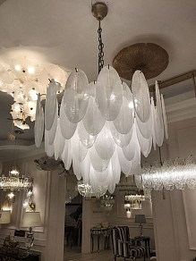 Подвесная люстра Imperiumloft Angel Style Italian Murano Glass золото арт. BLOMST01