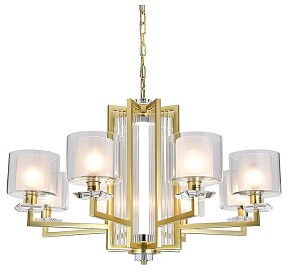 Подвесная люстра Newport ALEXANDRA золото арт. 4408+1/C mat.gold