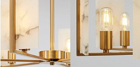 Подвесная люстра Imperiumloft Marble square латунь арт. 40,1233