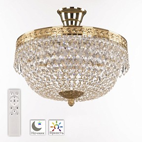 Потолочная люстра Bohemia Ivele Crystal 1901 золото арт. 19011/35IV/LED-DIM G