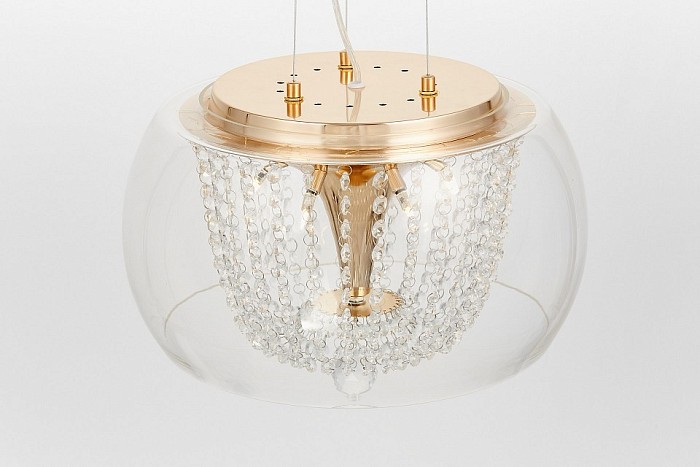 Подвесной светильник LUMINA DECO Disposa золото арт. LDP 7018-400 PR+F.GD