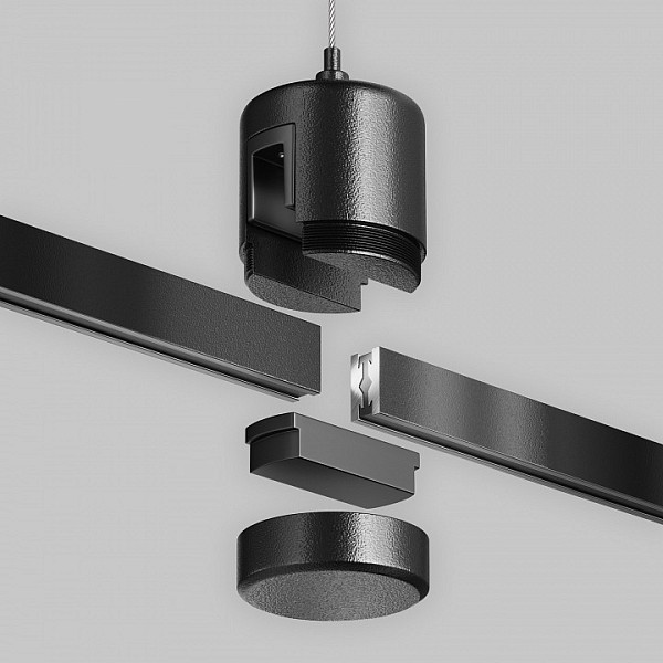 Подвес для трека Maytoni Accessories for tracks Flarity черный арт. TRA157SW-IPC1-B