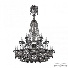 Подвесная люстра Bohemia Ivele Crystal 1409 никель арт. 1409/16+8+4/400/XL-164/2d Ni M731