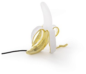 Настольная лампа декоративная Seletti Banana Lamp золото арт. 13082