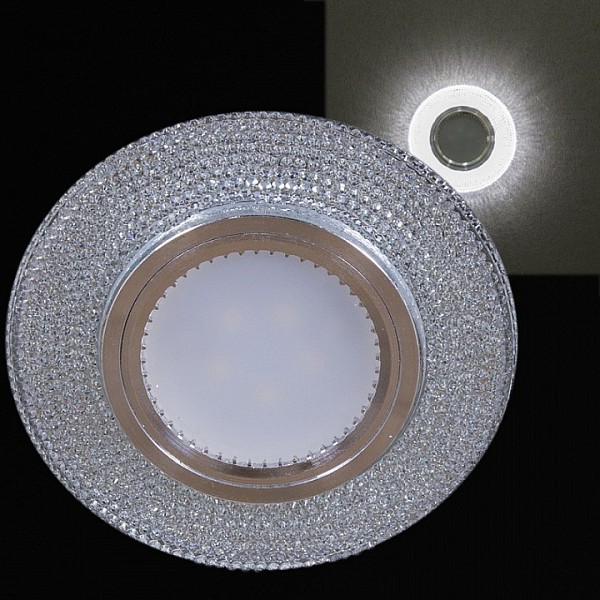 Встраиваемый светильник Reluce 14350 металл арт. 14350-9.0-001LD MR16+LED3W WT