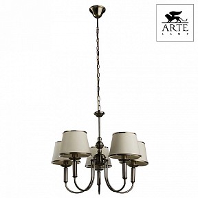 Подвесная люстра Arte Lamp Alice бронза арт. A3579LM-5AB