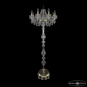 Торшер Bohemia Ivele Crystal 1410 золото арт. 1410T1/8/195-160 G V0300