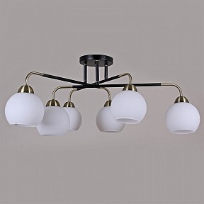 Потолочная люстра ILLUMICO  бронза арт. IL0252-6CSQ-79 BK AB