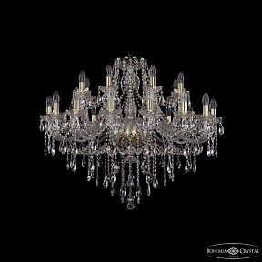 Подвесная люстра Bohemia Ivele Crystal 1415 золото арт. 1415/16+8/360 G
