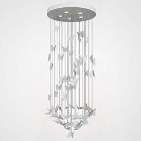 Подвесная люстра Imperiumloft Night Butterflies Chandelier белый арт. 40.208