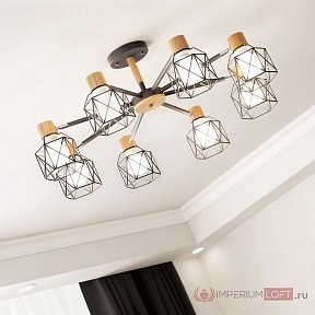 Люстра на штанге Imperiumloft CORF коричневый арт. CORF-B01