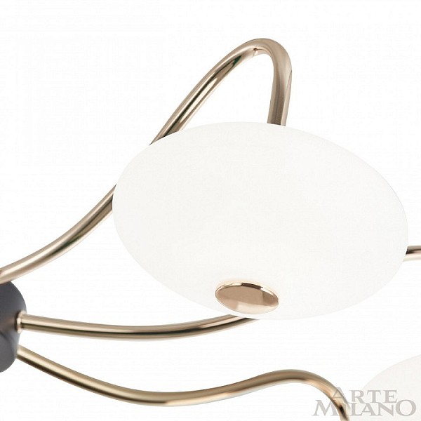 Люстра на штанге Arte Milano Neapolis-73908 золото арт. 273908/6 BK/GD