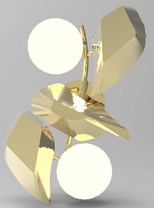 Бра Alfa-Light F3224 золото арт. F3224-76