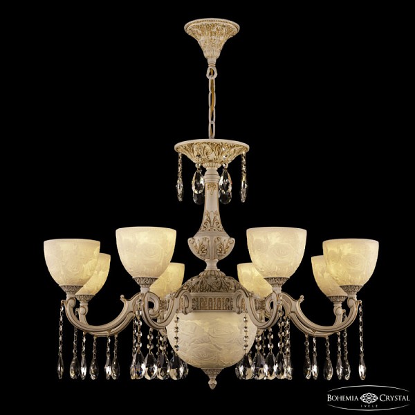 Подвесная люстра Bohemia Ivele Crystal AL7801 белый арт. AL78101P/8/250 A WMG P1 U Rose