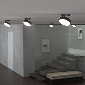 Накладной светильник Elektrostandard Pila черный арт. 25135/LED B